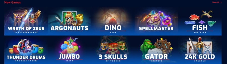 All British Casino - Game Selection